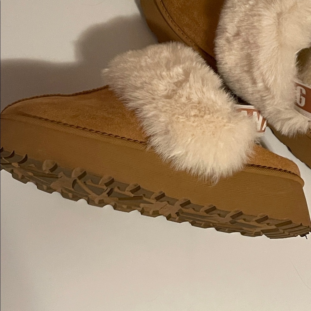 Faux shearling platform slipper - Picture 7 of 7
